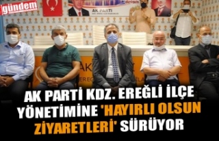 AK PARTİ KDZ. EREĞLİ İLÇE YÖNETİMİNE 'HAYIRLI...