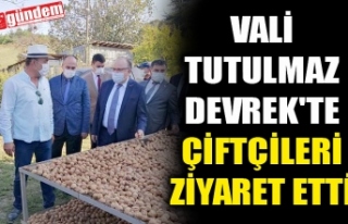 VALİ TUTULMAZ DEVREK'TE ÇİFTÇİLERİ ZİYARET...