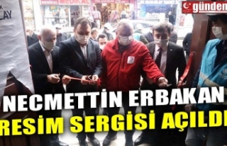 NECMETTİN ERBAKAN RESİM SERGİSİ AÇILDI