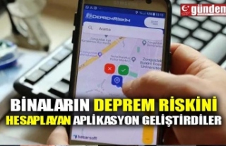 BİNALARIN DEPREM RİSKİNİ HESAPLAYAN APLİKASYON...