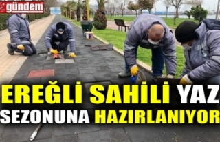 EREĞLİ SAHİLİ YAZ SEZONUNA HAZIRLANIYOR