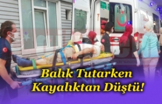 Balık Tutarken Kayalıktan Düştü!