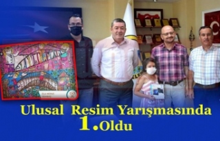 Köprü Temalı Ulusal Resim Yarışmasında 1. Oldu