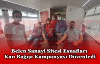 Belen Sanayi Sitesi Esnafları Kan Bağışı Kampanyası...