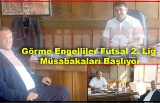 Görme Engelliler Futsal 2. Lig Müsabakaları Başlıyor