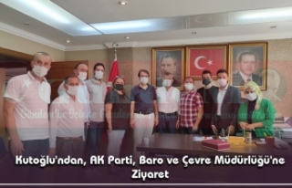 Kutoğlu'ndan, AK Parti, Baro ve Çevre Müdürlüğü'ne...