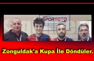 Zonguldak'a Kupa İle Döndüler.