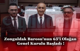 Zonguldak Barosu'nun 65'i Olağan Genel...