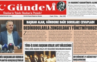 17 AĞUSTOS 2021 SALI GÜNDEM GAZETESİ