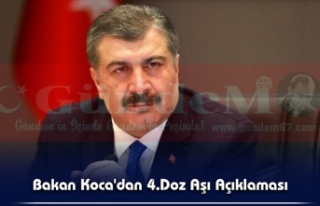 Bakan Koca'dan 4.Doz Aşı Açıklaması