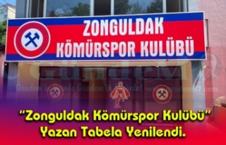 ‘ Zonguldak Kömürspor Kulübü’ Yazan Tabela...