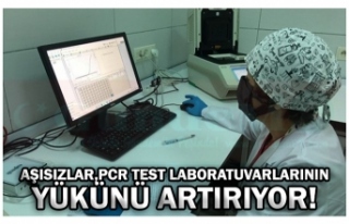 AŞISIZLAR,PCR TEST LABORATUVARLARININ YÜKÜNÜ ARTIRIYOR!