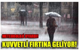 KUVVETLİ FIRTINA GELİYOR!