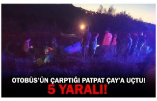 OTOBÜS’ÜN ÇARPTIĞI PATPAT ÇAY’A UÇTU! 5...