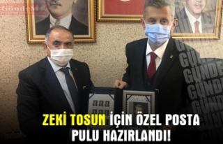 ZEKİ TOSUN İÇİN ÖZEL POSTA PULU HAZIRLANDI!