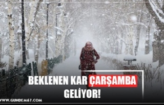 BEKLENEN KAR ÇARŞAMBA GELİYOR!