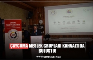 ÇAYCUMA MESLEK GRUPLARI KAHVALTIDA BULUŞTU!