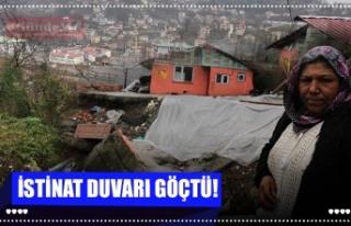 İSTİNAT DUVARI ÇÖKTÜ!