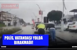 POLİS, VATANDAŞI YOLDA BIRAKMADI!