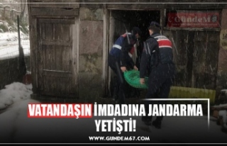 VATANDAŞIN İMDADINA JANDARMA YETİŞTİ!