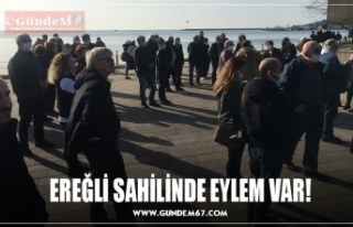 EREĞLİ SAHİLİNDE EYLEM VAR!