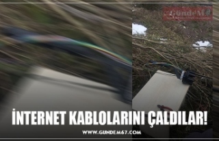 İNTERNET KABLOLARINI ÇALDILAR!