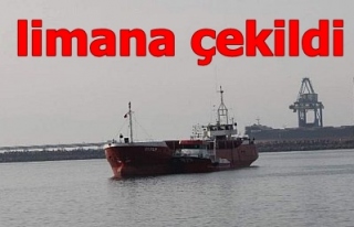 GEMİ LİMANA ÇEKİLDİ