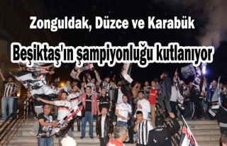 Beşiktaş'ın şampiyonluğu kutlanıyor