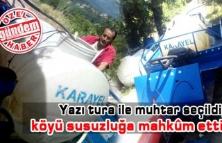 Yazı tura ile muhtar seçildi, köyü susuzluğa...