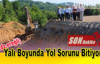 Yalı boyunda yol sorunu bitiyor