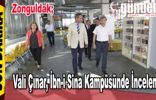 Vali Çınar, İbn-i Sina Kampüsünde İnceleme.