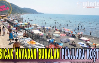 Sıcak Havadan Bunalan Plajlara Koştu