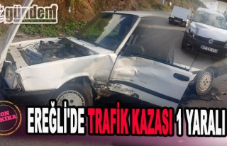 Ereğli'de Trafik Kazası 1 Yaralı