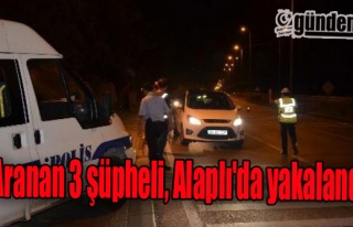 Aranan üç şüpheli, Alaplı'da yakalandı