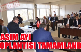 KASIM AYI TOPLANTISI TAMAMLANDI