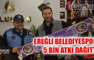 Ereğli Belediyespor 5 bin atkı dağıttı