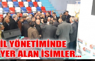 il yönetiminde yer alan isimler...