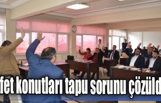 Afet konutları tapu sorunu çözüldü