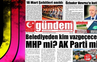 22 Mart 2018 Gündem Gazetesi