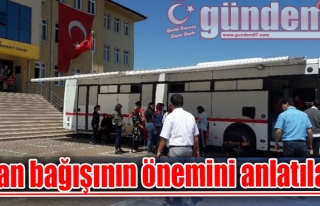 Kan bağışının önemini anlatılar