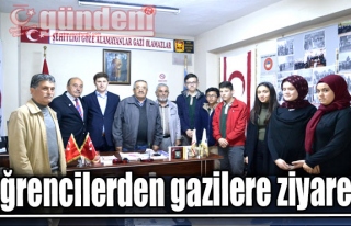 Öğrencilerden gazilere ziyaret