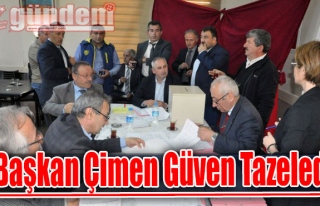 Başkan Çimen Güven Tazeledi