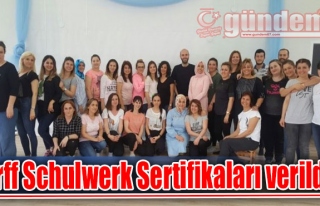 Orff Schulwerk Sertifikaları verildi