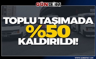 Toplu taşımada yüzde 50 sınırlandırması kaldırıldı!...